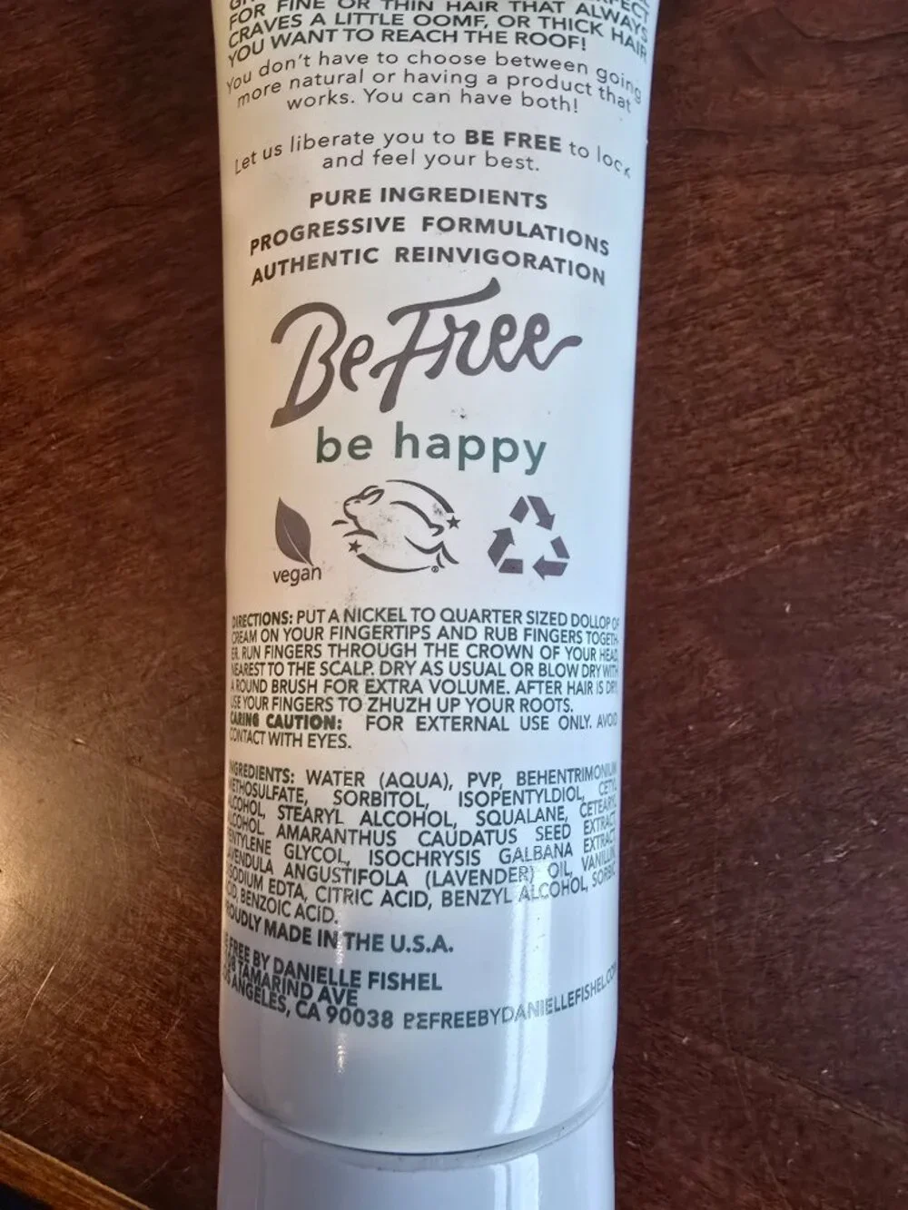 Be Free by Danielle Fishel Be Voluminous Root Volumizing Cream 8 fl oz – Vegan
